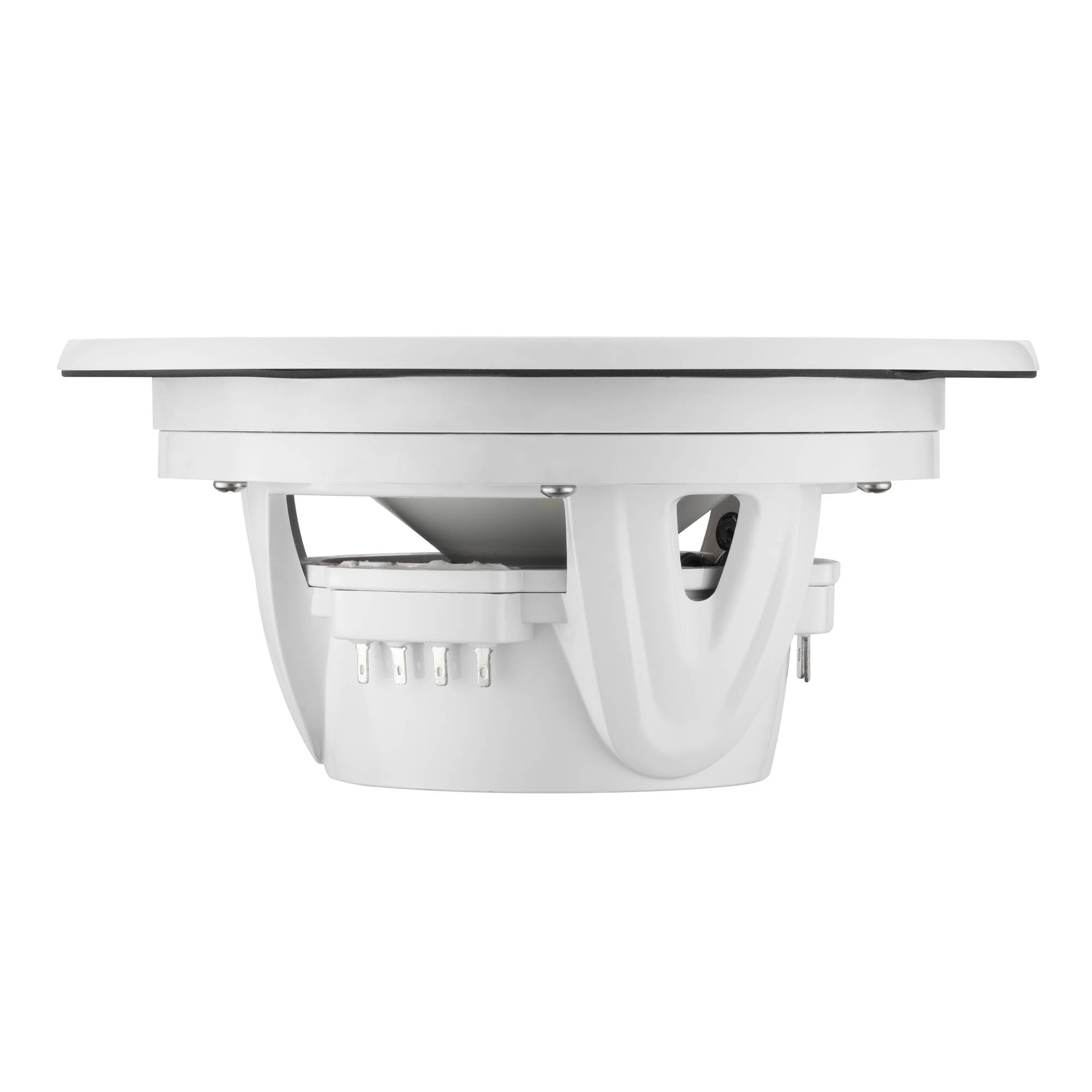 Alt View 6. DS18 Audio - NXL 6.5" 2-way Coaxial Speaker with Built-in Driver and Grille (Pair), 150W RMS 4-Ohm - White.