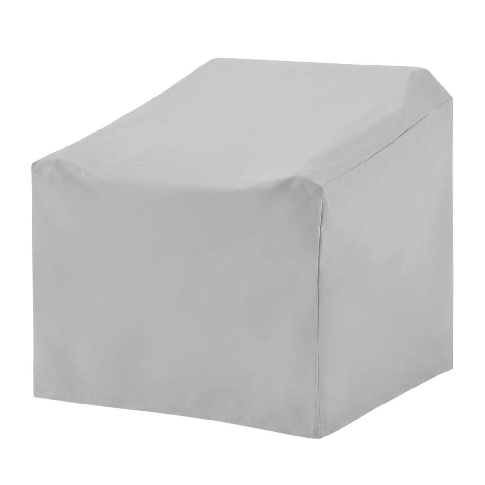 Front. Crosley Furniture - 4Pc Outdoor Furniture Cover Set - 2 Chairs - Gray.