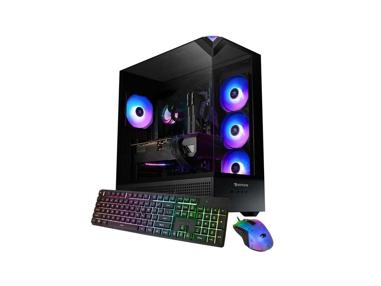 iBUYPOWER - Element Gaming Desktop PC - Intel Core Ultra 7 270K Plus, NVIDIA RTX 5070 12GB, 32GB DDR5 RAM, 1TB SSD - Black