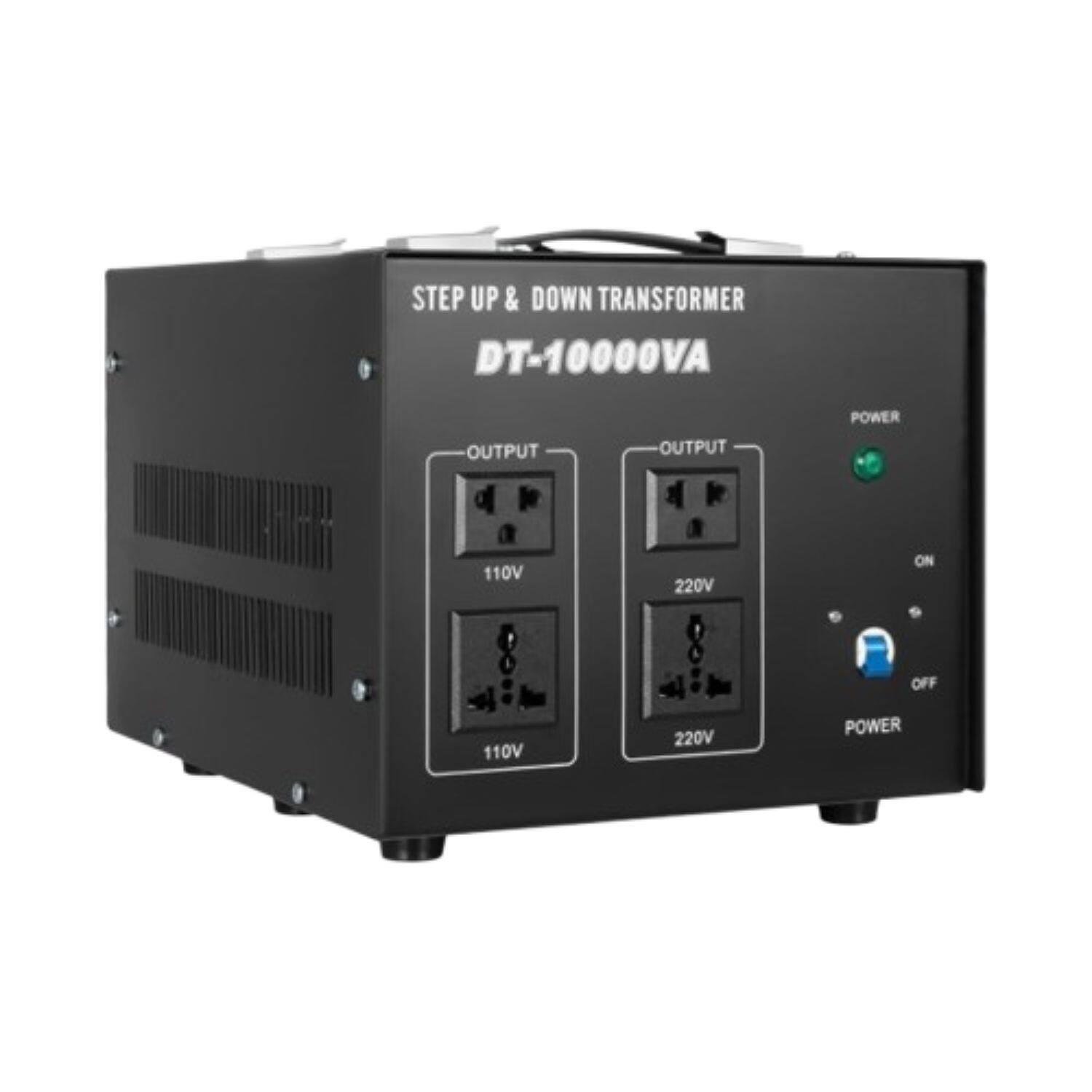 STEP UP & DOWN TRANSFORMER
DT-10000VA
OUTPUT
110V
220V
POWER
ON
OFF
OUTPUT
110V
220V