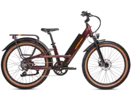 Rad Power Bikes - Radster Trail - Ebike w/ 65 miles max operating range & 28 mph max speed - Regular - Copper Red