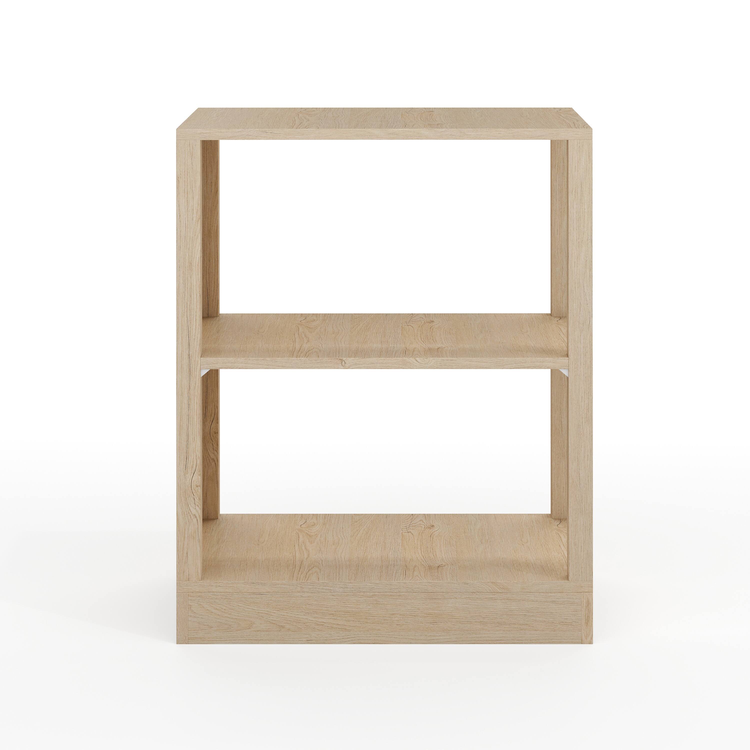 Alt View 8. Martha Stewart - Kayden Home Office Modular 2 Tier Open Bookshelf - Light Natural.