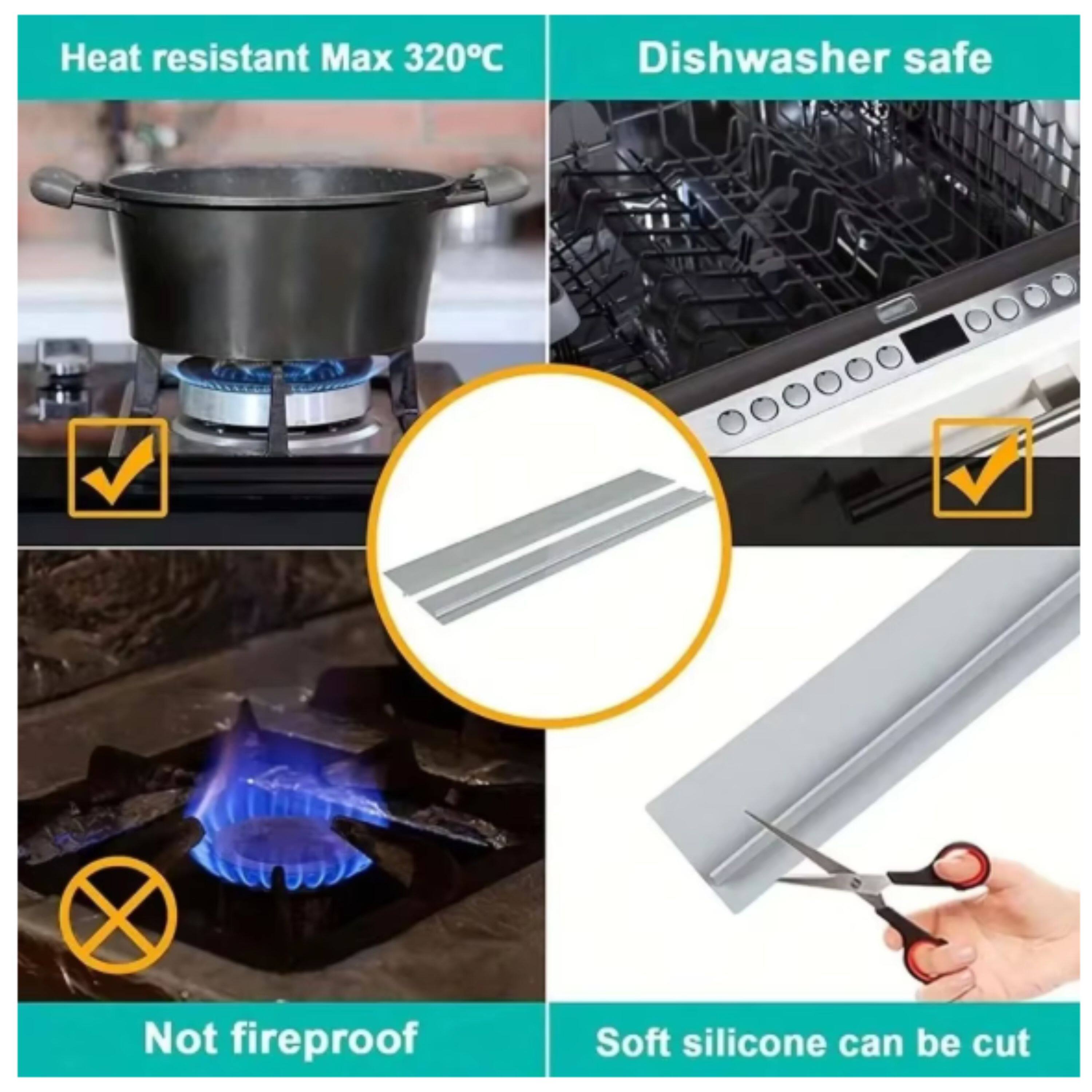 Heat resistant Max 320°C  
Dishwasher safe  
Not fireproof  
Soft silicone can be cut