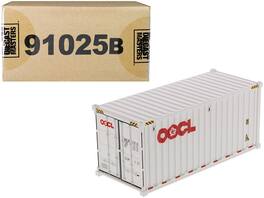 20' Dry Goods Sea Container "OOCL" "Transport Series" 1/50 Model by Diecast Masters - White