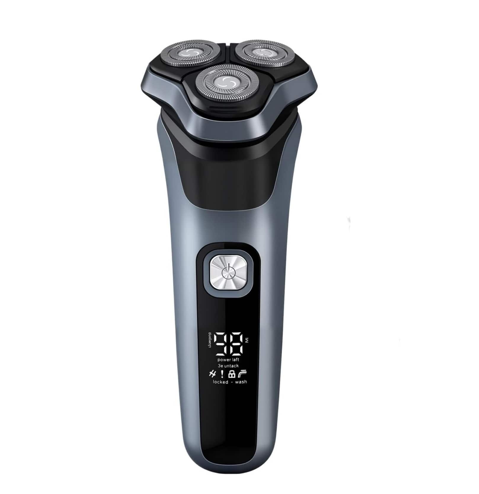 Dazzed Corner - Men's Electric Shaver, 150-Min Runtime, Waterproof, Pop-Up Trimmer, Blue