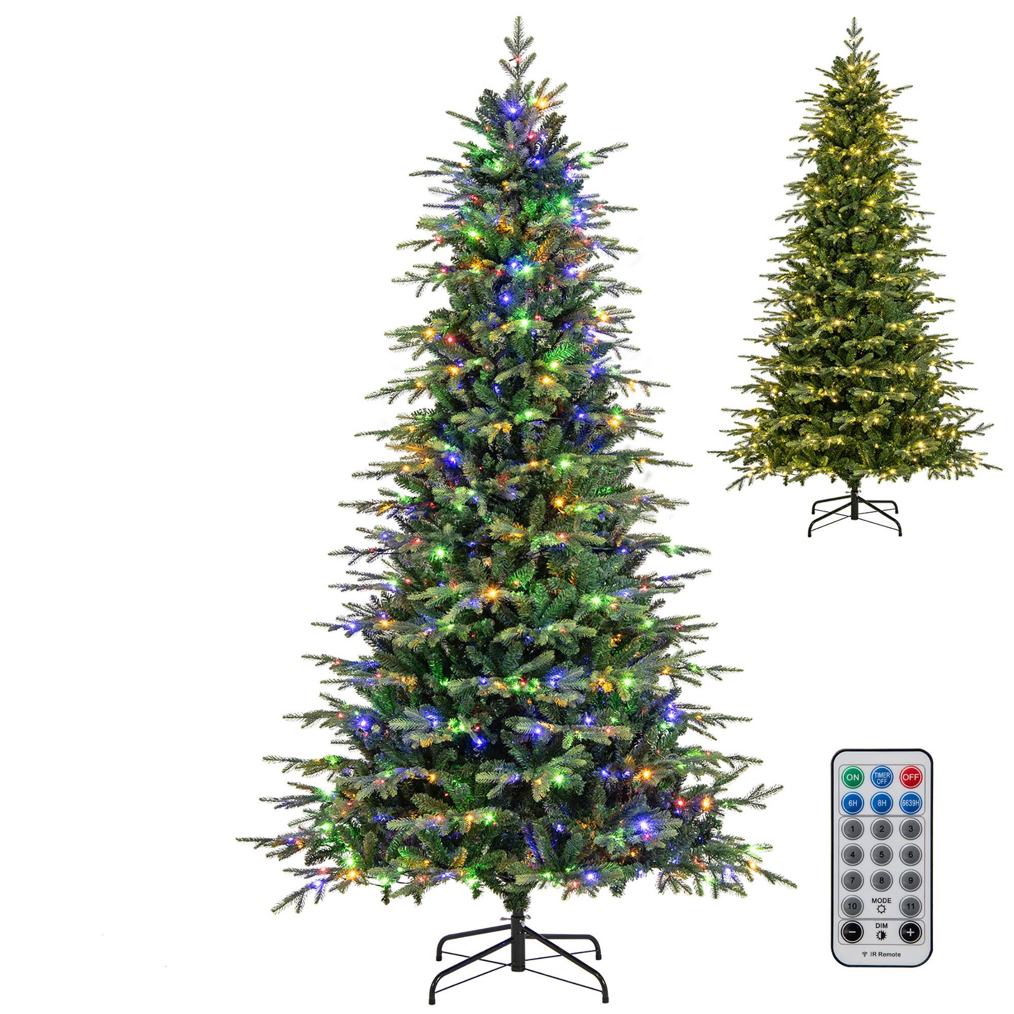 Alt View 9. Gymax - Gymax 9 FT Artificial Christmas Tree w/1770 Branch Tips 560 LED Lights 3 Timers Remote - Green.