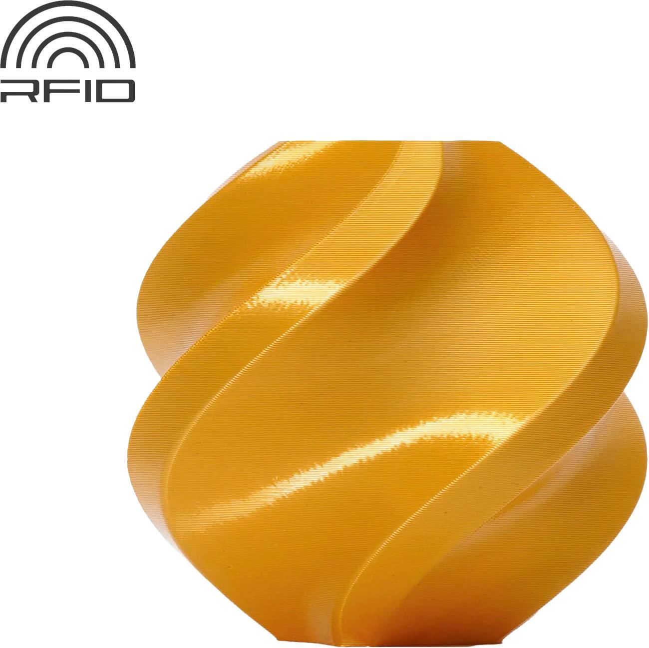 Front. Bambu Lab - 1.75mm PLA Silk Filament - Gold.