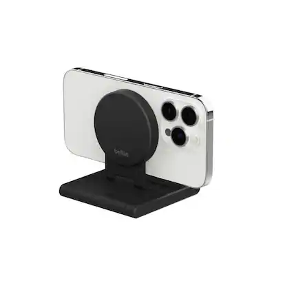 Front. Belkin - Stage iPhone Mount with MagSafe for Apple TV 4K - Gray.