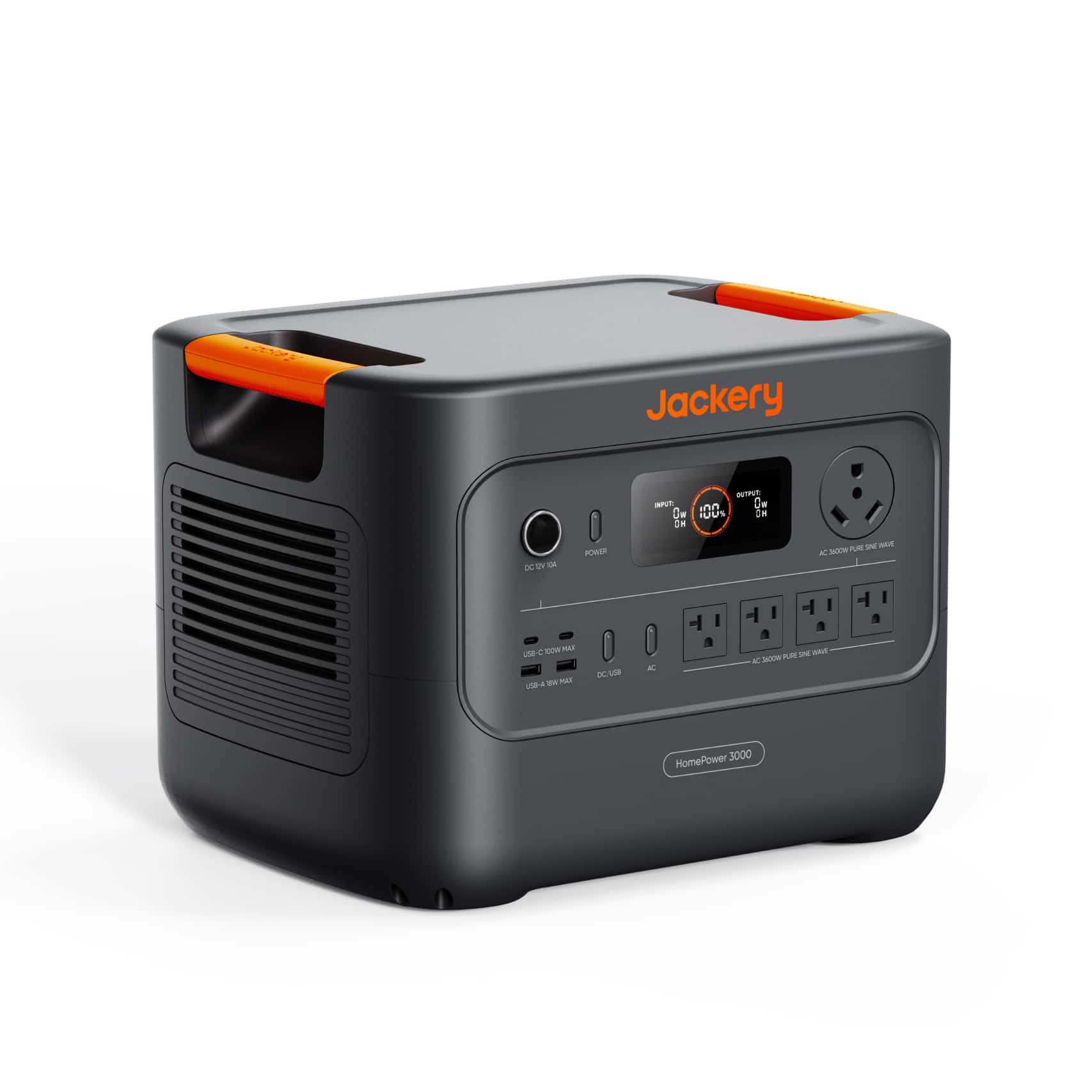 Jackery - HomePower 3000 v2 Portable Power Station (3072Wh) with a Trolley for Outdoor Use and Emergency Backup (3072 Wh Capacity) - Black