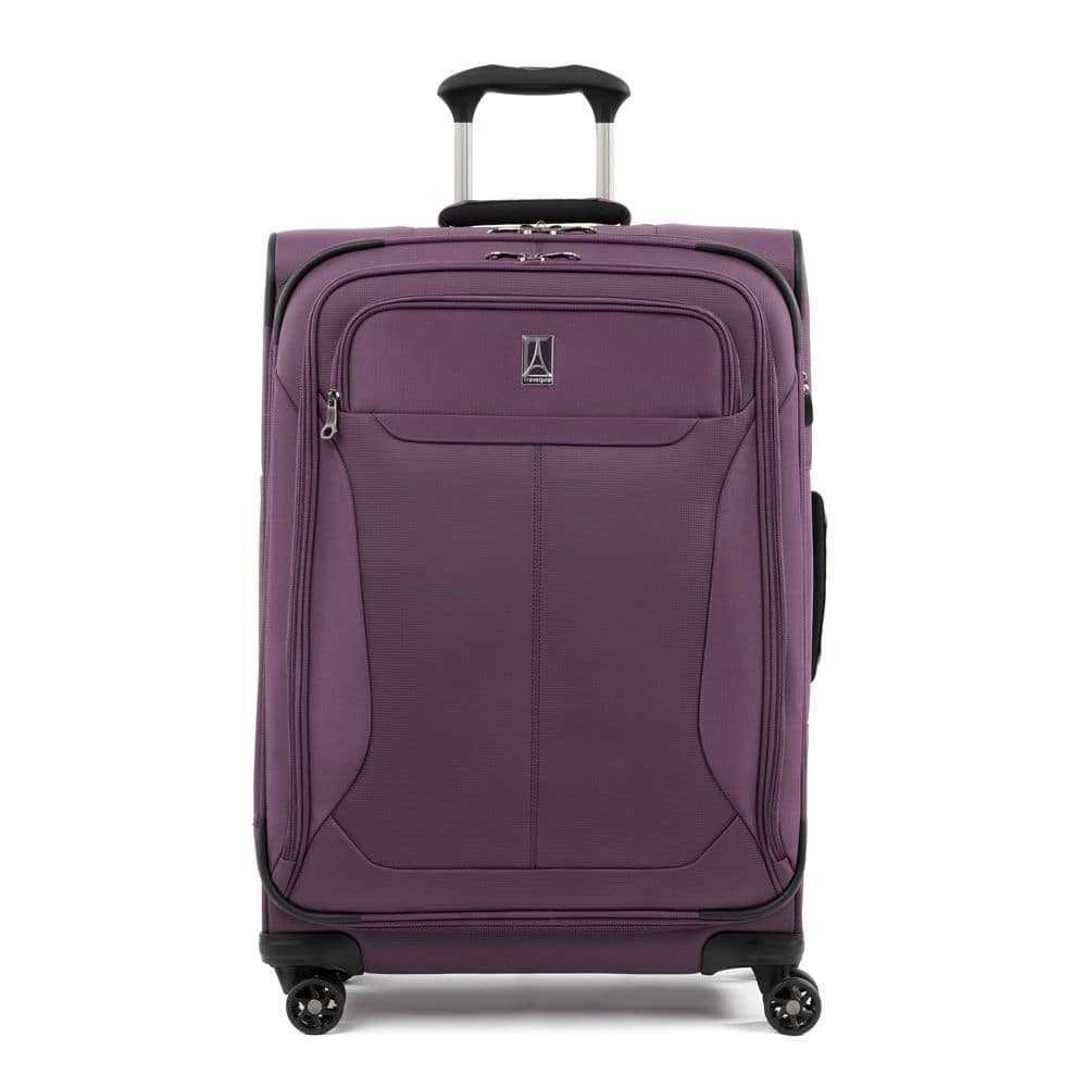 Photos - Luggage Travelpro  Tourlite Softside Expandable  25" Checked Spinner - Deep Purple TP-TP8008S6511 
