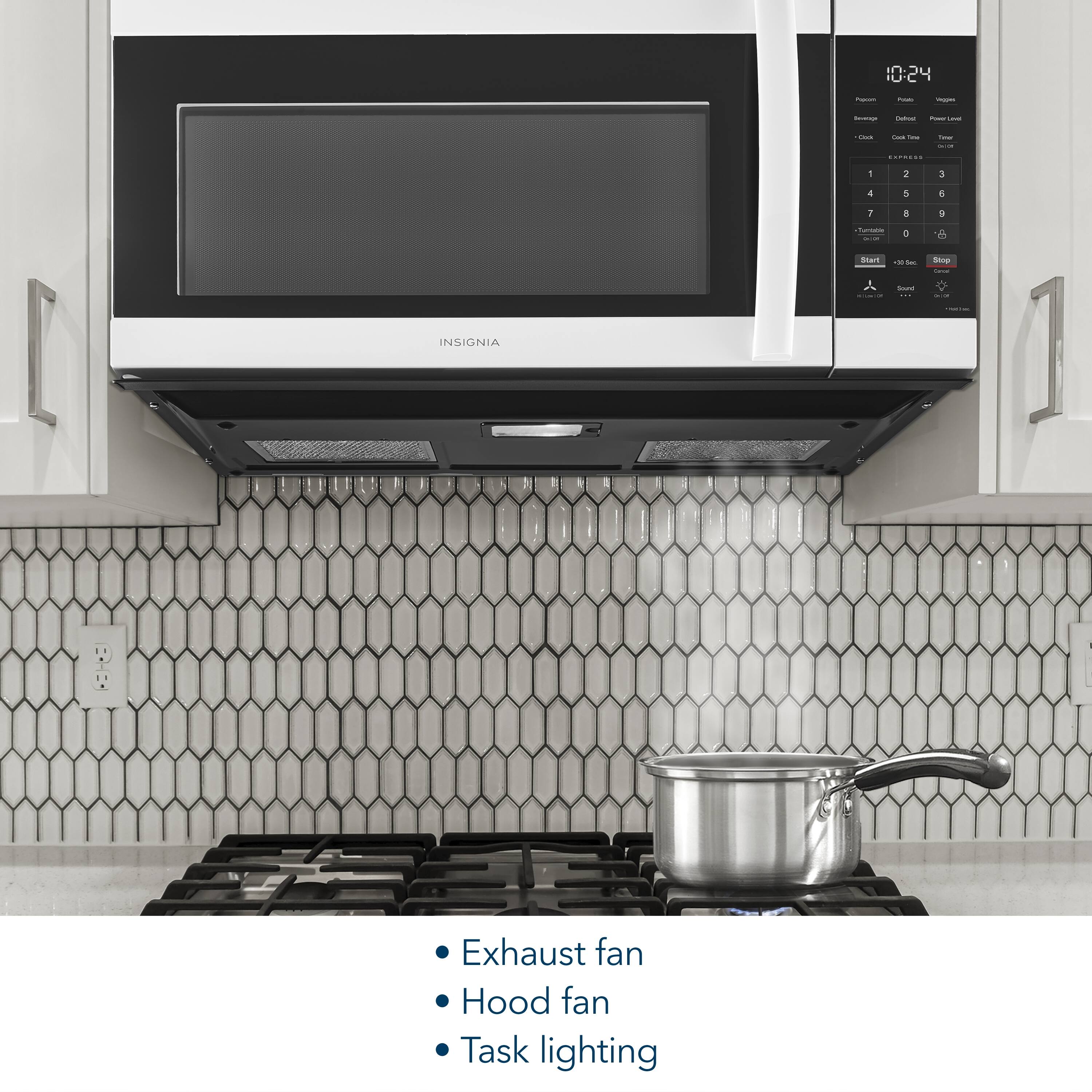 - Exhaust fan
- Hood fan
- Task lighting