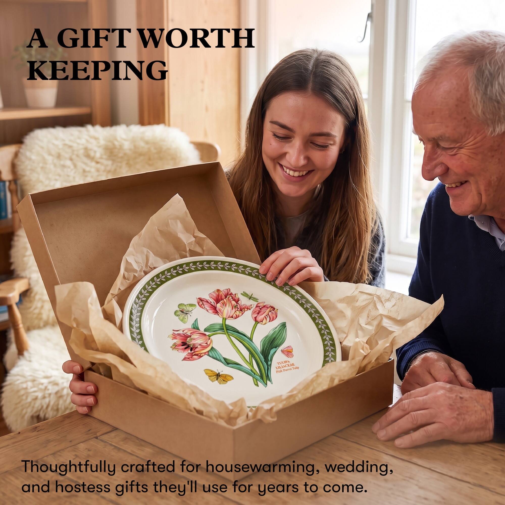 A GIFT WORTH KEEPING

LILIACEAE SULIPA Perrol Tolip PIR

Thoughtfully crafted for housewarming, wedding, and hostess gifts they'll use for years to come.