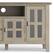 Alt View 3. Simpli Home - Artisan 72W Low TV Stand with Drawers, Glass Doors and Cubbies - Distressed Gray.