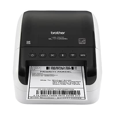 Brother - Professional Wide Format Label Printer - Glossy Black/White