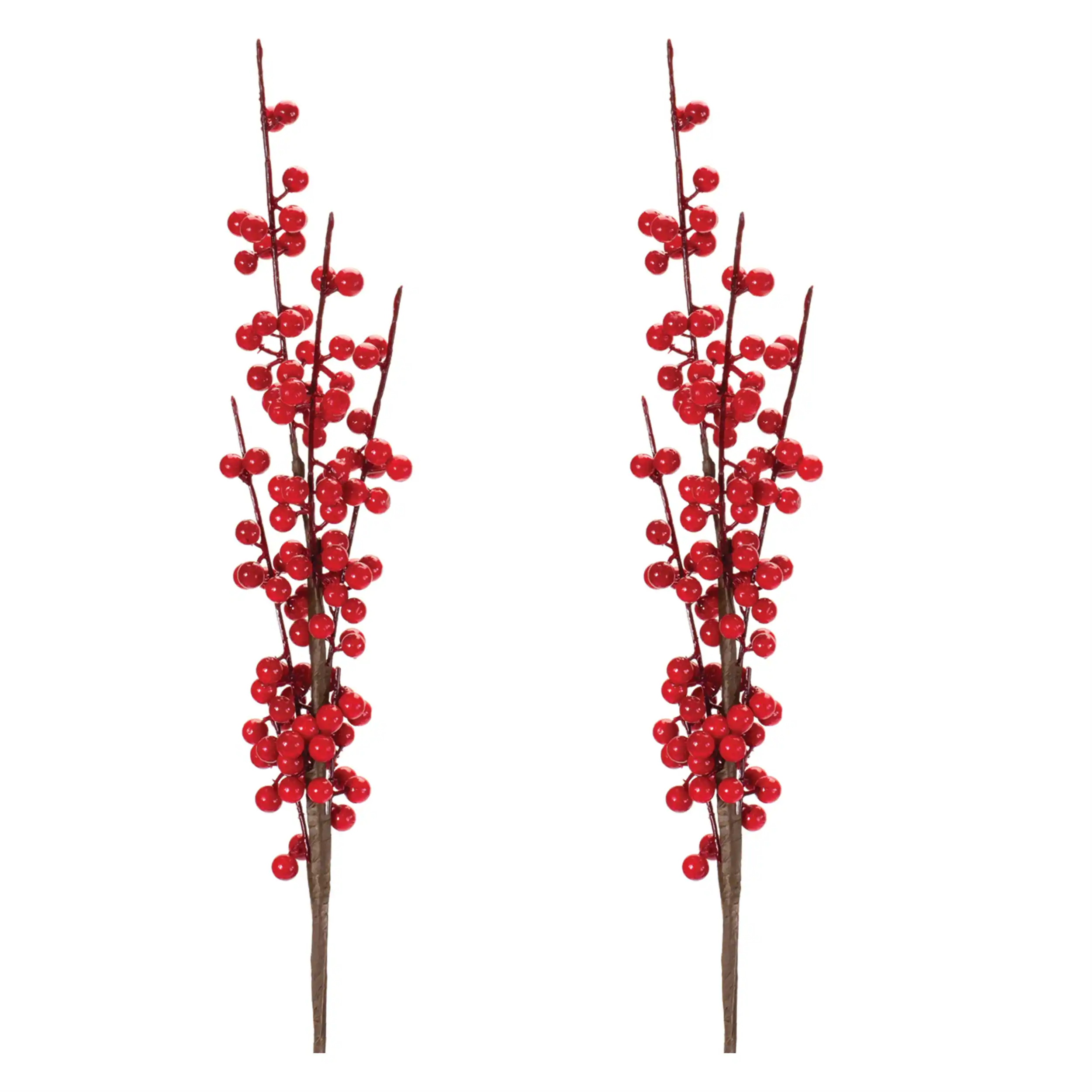 Left. BreeBe - Ilex Berry Stem (Set of 6) - Red.