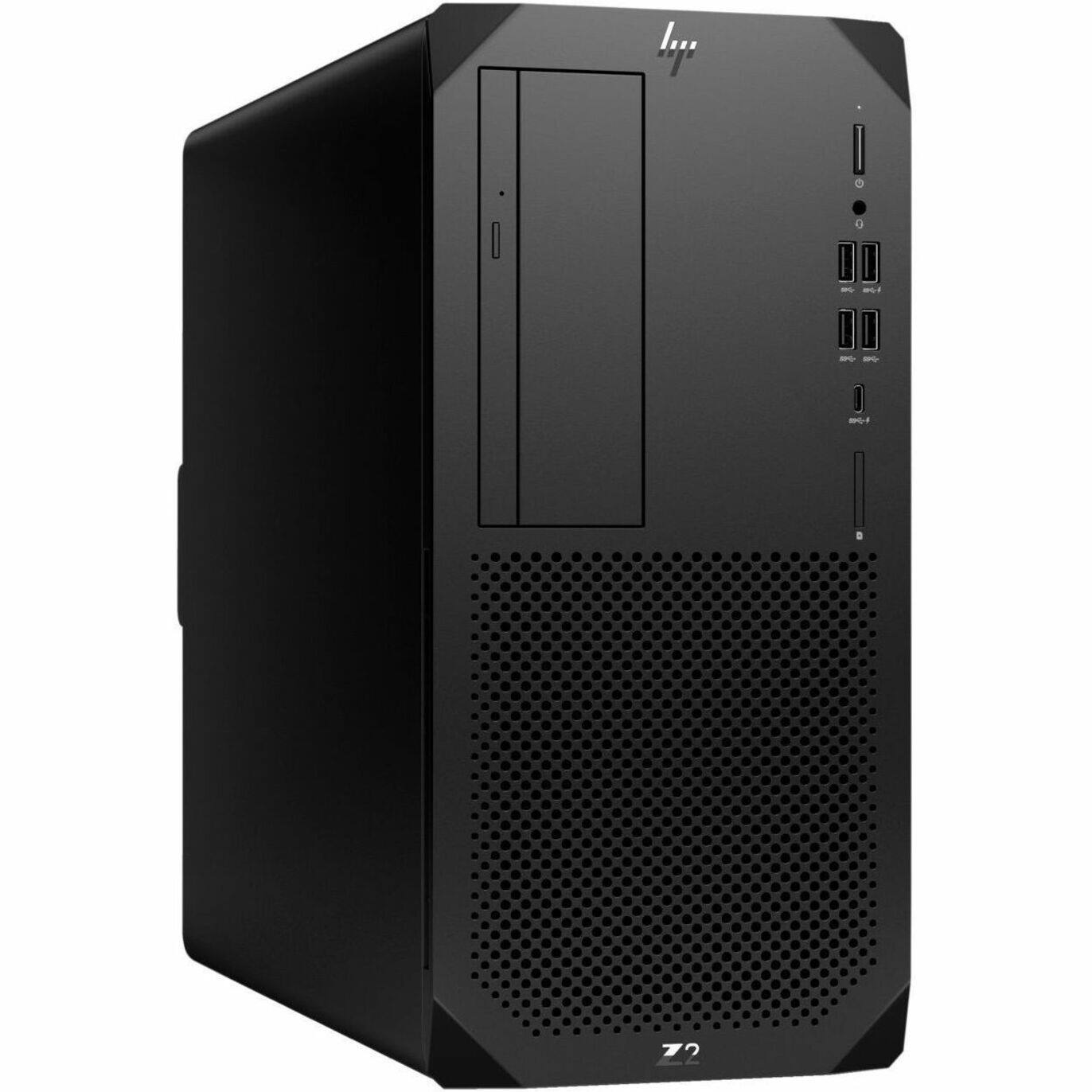 Alt View 13. HP - Z2 G9 Tower Workstation - Intel Core i7 - 14700 - NVIDIA T400 4 GB - 32GB Memory - 1TB SSD - Black.