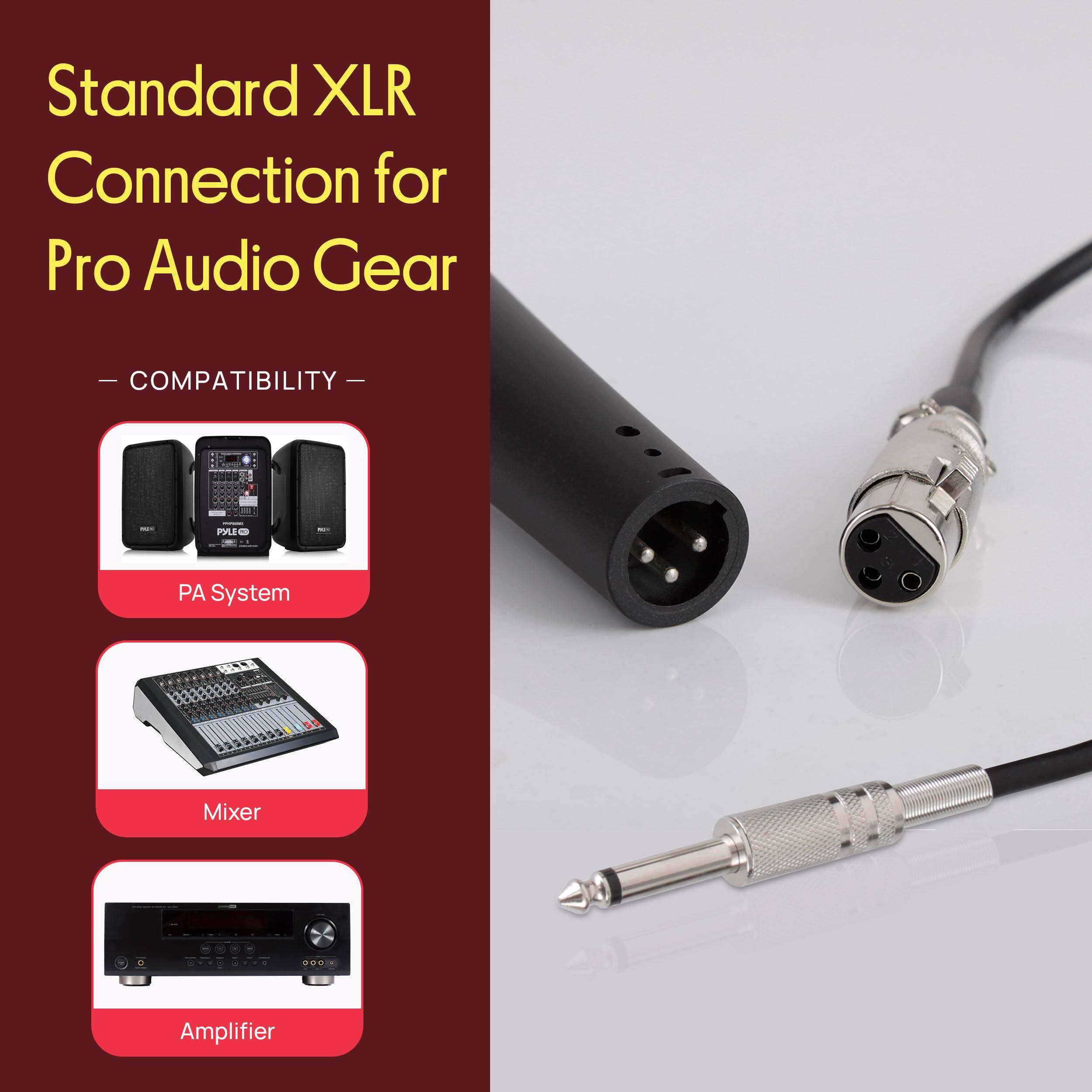 Standard XLR Connection for Pro Audio Gear

- COMPATIBILITY -
  - PA System
  - Mixer
  - Amplifier