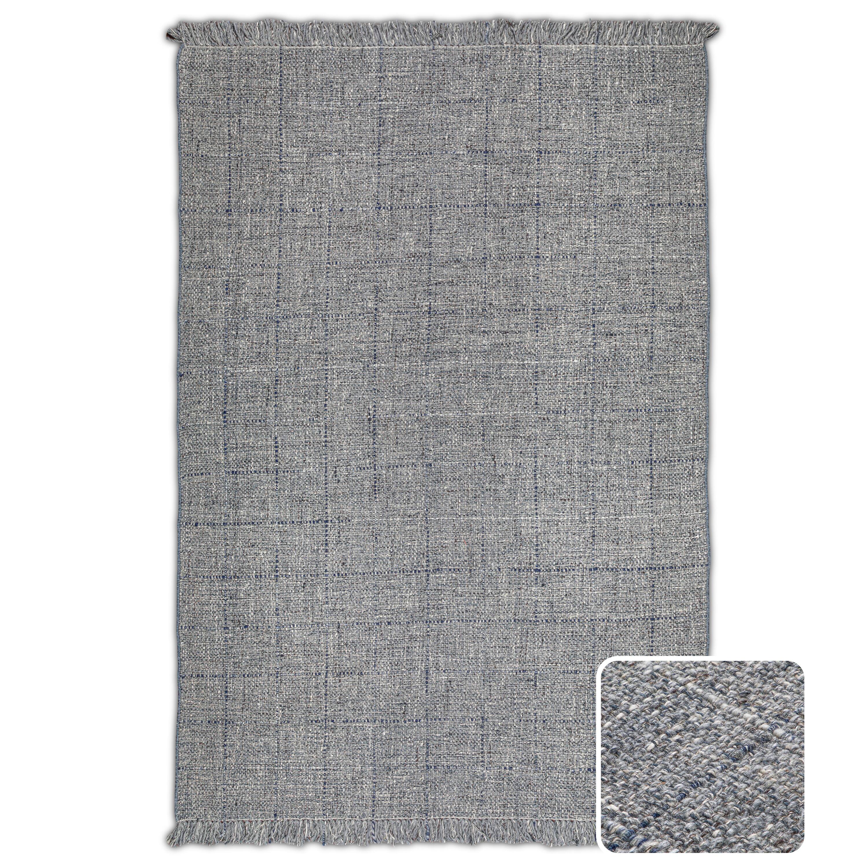 Front. Simpli Home - Tenney 6 x 9 Area Rug - Grey,Blue.