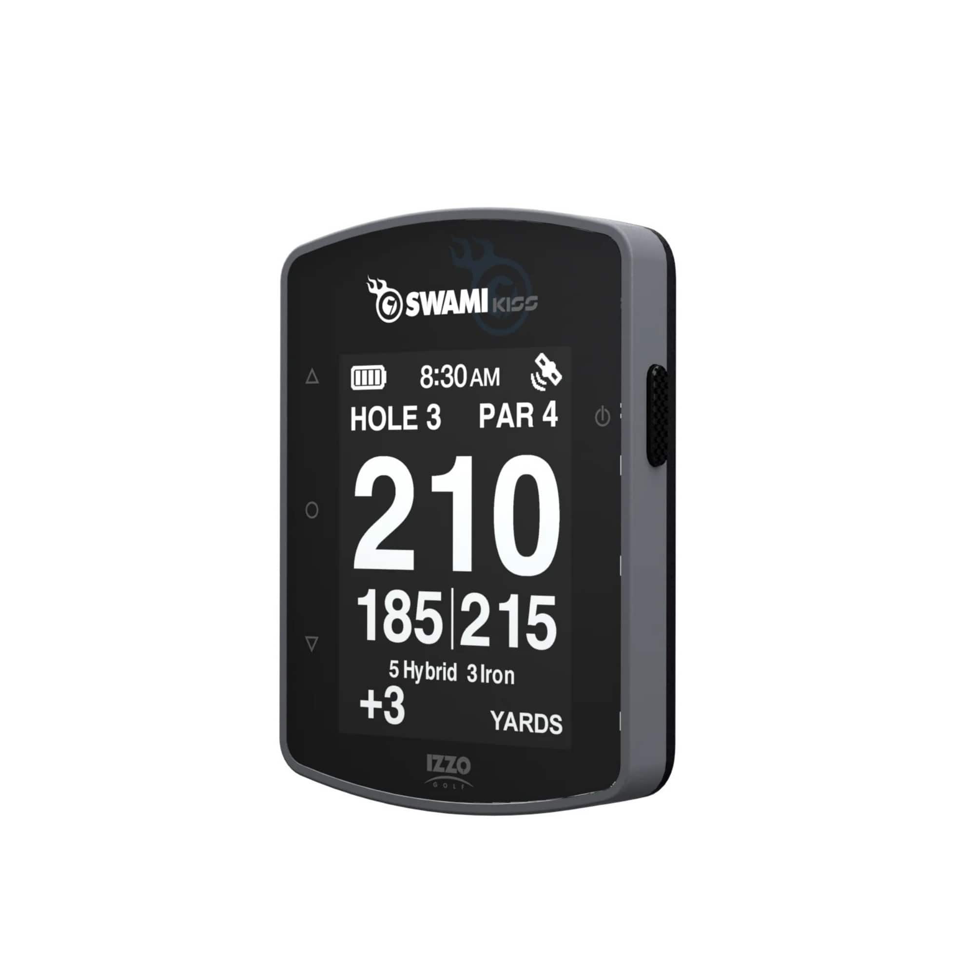 Izzo - Swami KISS 2.0 Handheld Golf GPS Rangefinder - Water Resistant (Gray)