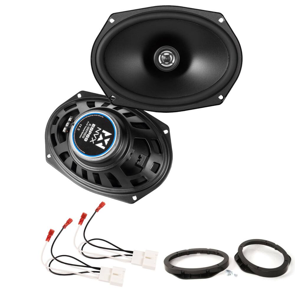 Front. NVX - 2015-2020 Ford F-150 - 6.5-Inch E-Series Rear Speaker Upgrade Kit - Black.