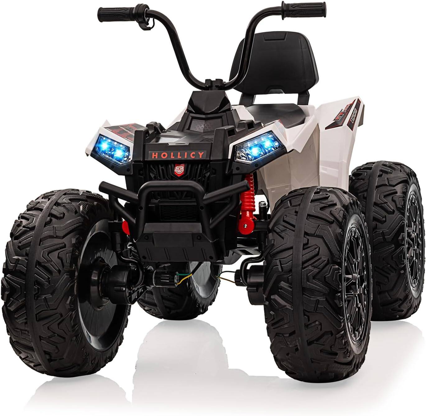 Electrodes Masters - 24V Electric Ride-On Car for Kids, All-Terrain ATV with Parental Remote, Puncture-Proof Tires - White price history on PriceWatchPro