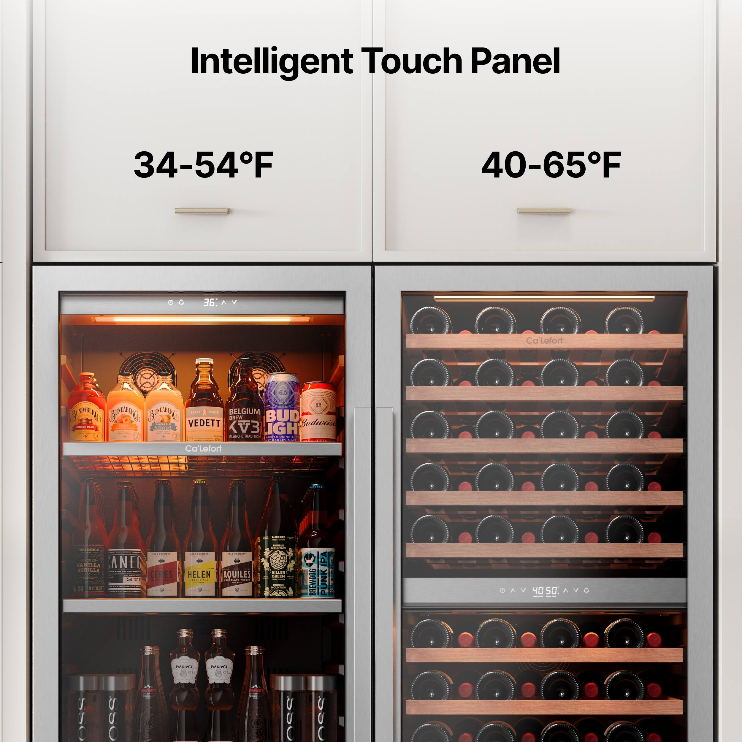 Intelligent Touch Panel

34-54°F

40-65°F

Colefort

Budweiser

Vedett

KV3

Budweiser

Ane

Ceres

Helen

Aquilus

IPA

Bremic

Punkipa

40

Aec

1