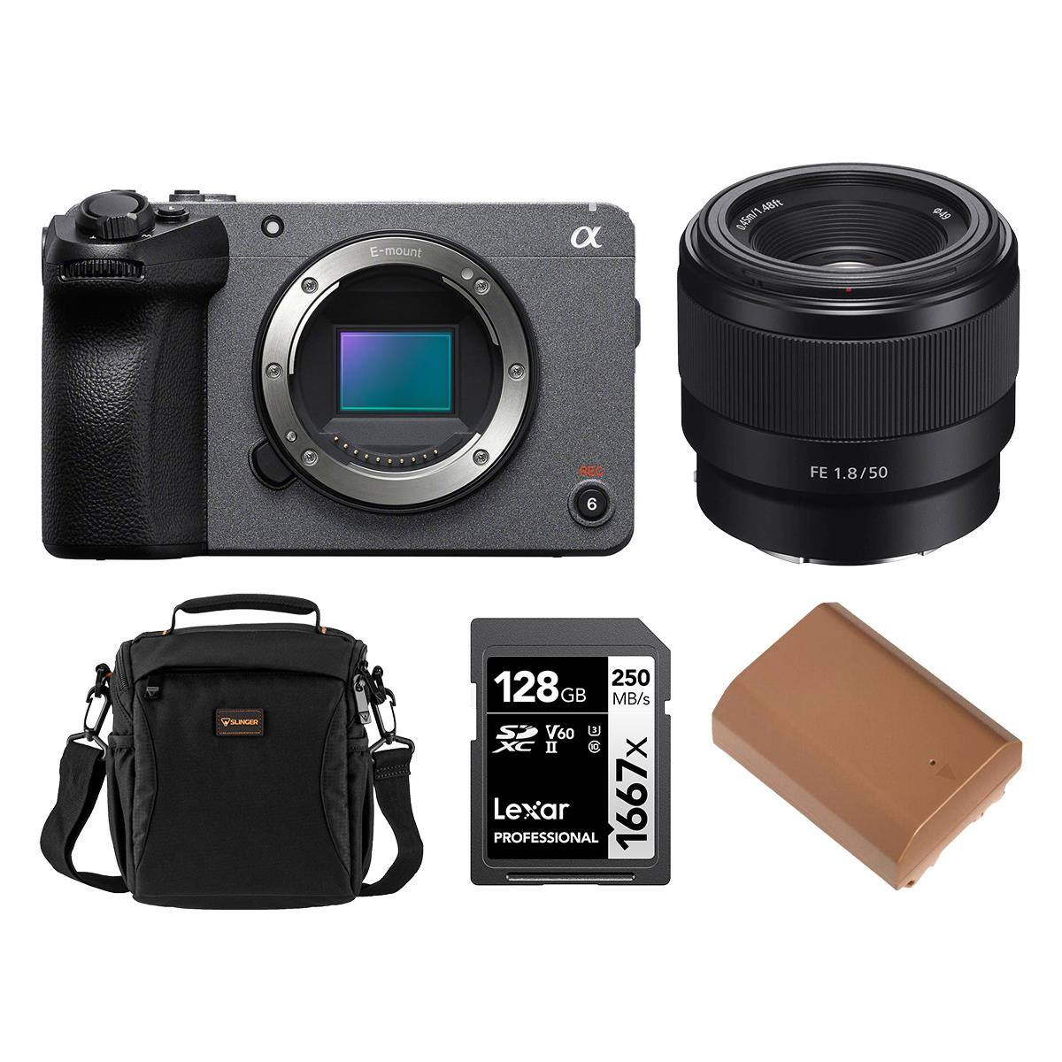 E-mount

a

48ft 0.45m/1

$49

FE 1.8/50

6

FSUNGER

250 128GB 250 MB/s SD V60 U XC II PROFESSIONAL Lexar 1667x
