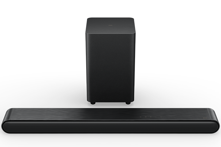 Alt View 1. TCL - 3.1 Ch Soundbar w/ Wireless Subwoofer S4310, 240W, Dolby Audio, DTS Virtual: X, Voice Assistant Input, Full Connectivity - Black.