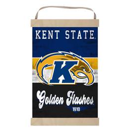 Jardine - Kent State Golden Flashes Retro Logo Banner Sign - Blue