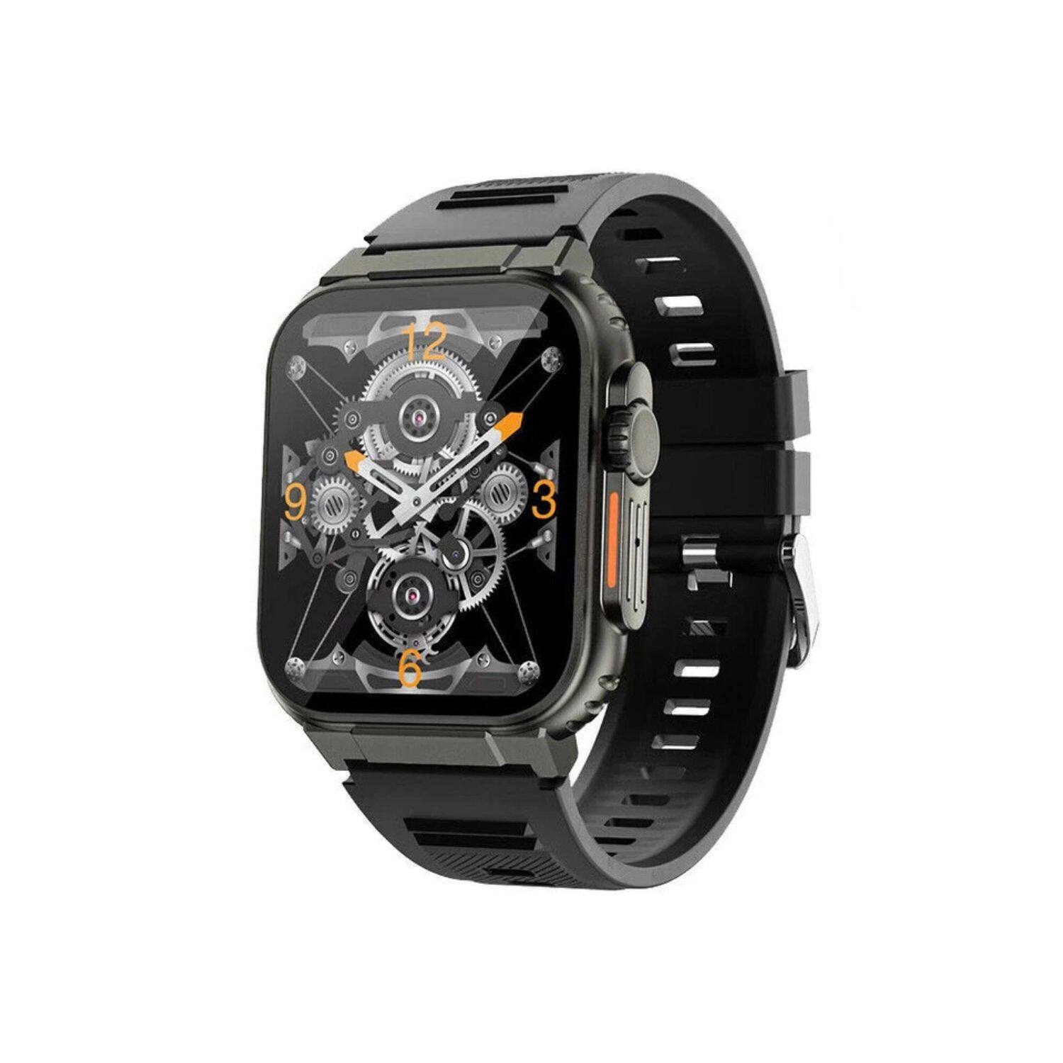 Stock Preferred - A70 Smart Watch – 2" IPS HD Touch Screen, 600 mAh Battery, Bluetooth Calling, Music Storage, IP68 Waterproof - Black - (2023)