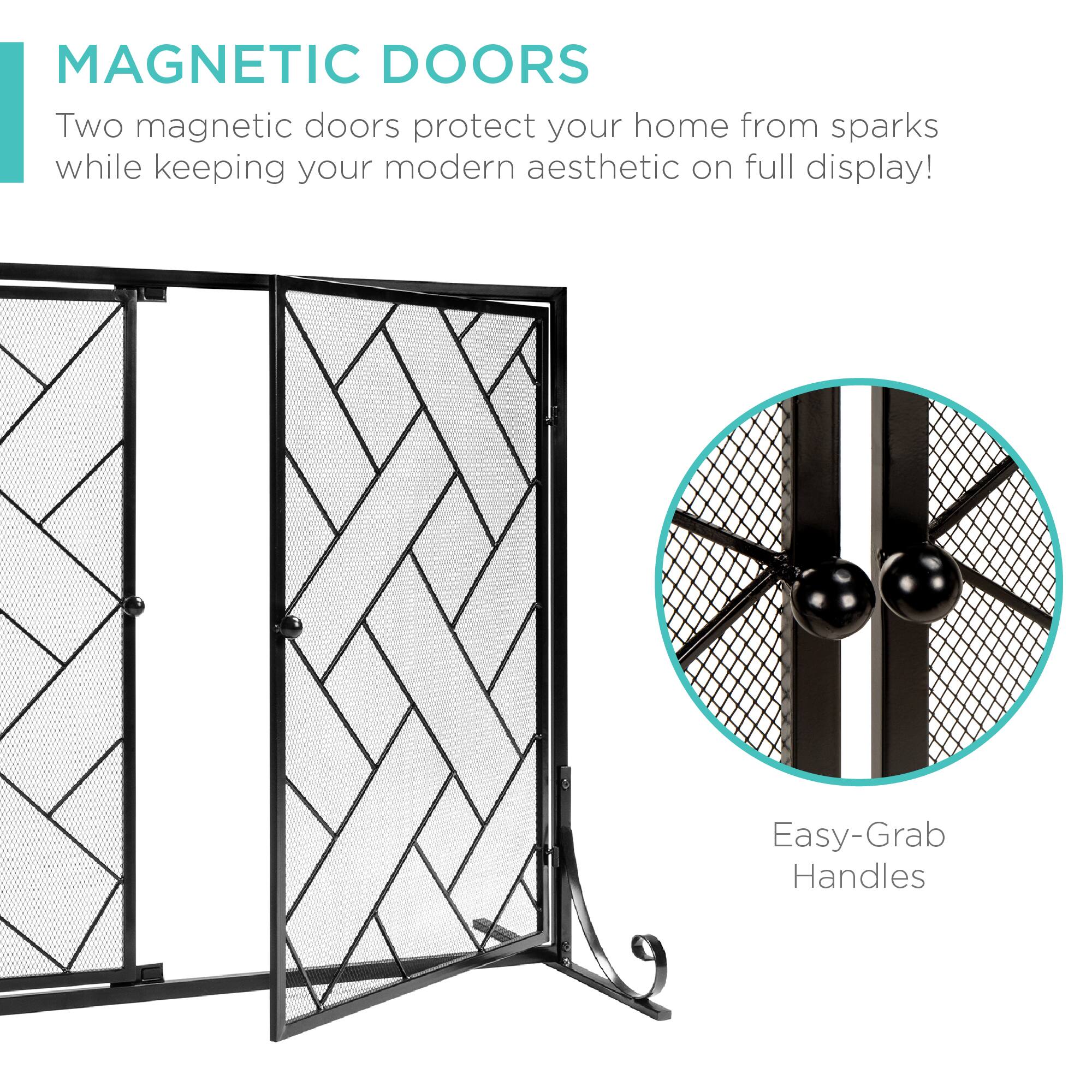 MAGNETIC DOORS

Two magnetic doors protect your home from sparks while keeping your modern aesthetic on full display!

Easy-Grab Handles