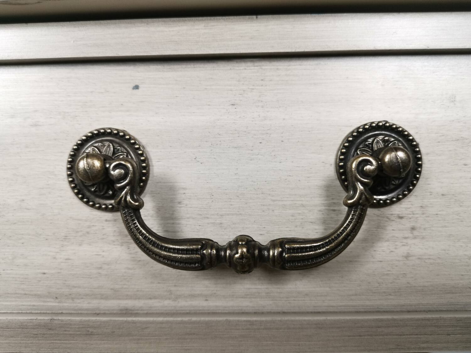 Alt View 2. Kings Brand Furniture - Kings Brand Furniture – 2 Drawer Wooden Hall Console Sofa Table, Washed Oak Finish - Medium Grey 31.