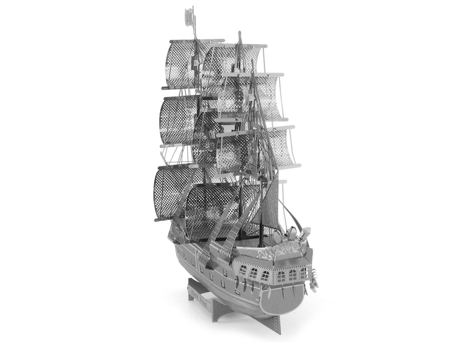 Back. Metal Earth - Model Kit Black Pearl Ship (Challenging Difficulty) Steel Model by Metal Earth - Black.