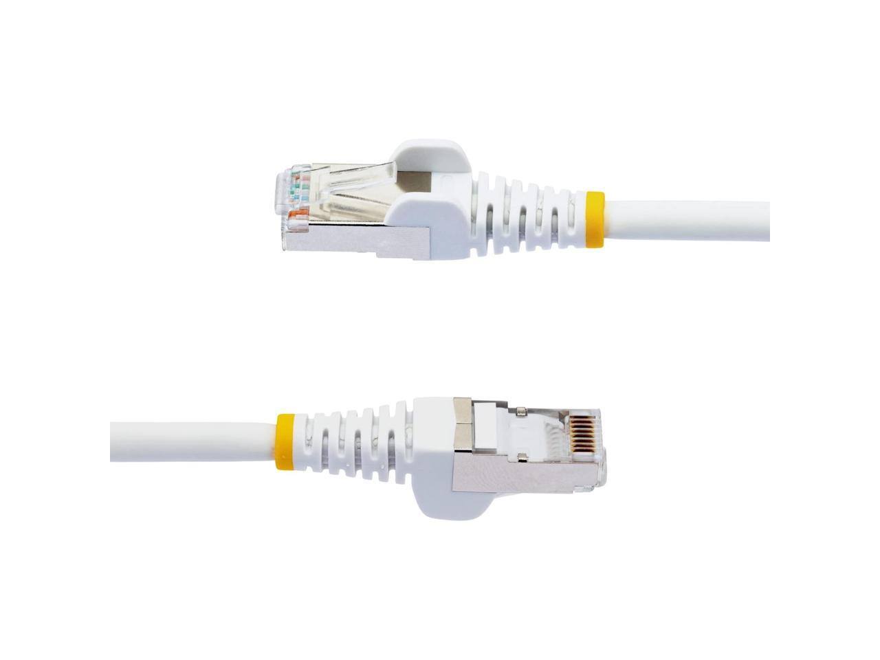 Alt View 2. StarTech.com - StarTech 12ft CAT6a Snagless S/FTP Ethernet Cable White NLWH12FCAT6APATCH.
