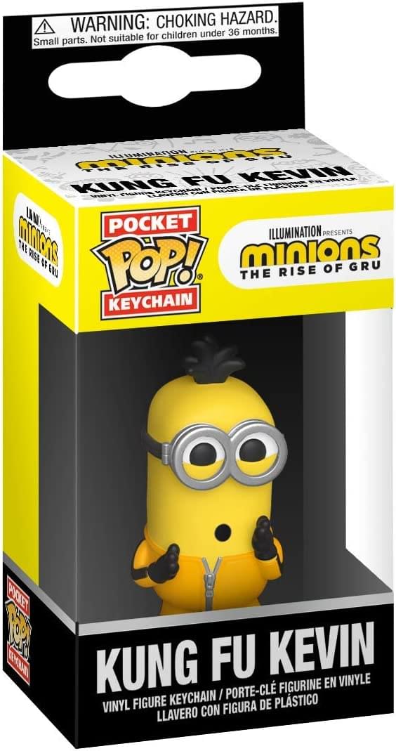 **WARNING: CHOKING HAZARD.**  
Small parts. Not suitable for children under 36 months.

---

**POCKET POP! KEYCHAIN**  
**ILLUMINATION PRESENTS**  
**MINIONS THE RISE OF GRU**  
**KUNG FU KEVIN**  
VINYL FIGURE KEYCHAIN / PORTE-CLE FIGURINE EN VINYLE  
LLAVERO CON FIGURA DE PLÁSTICO