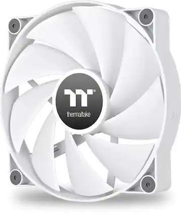 Front. Thermaltake - CT200 PWM 200mm Computer Case Fan with Hydraulic Bearing (Single Pack) - White.