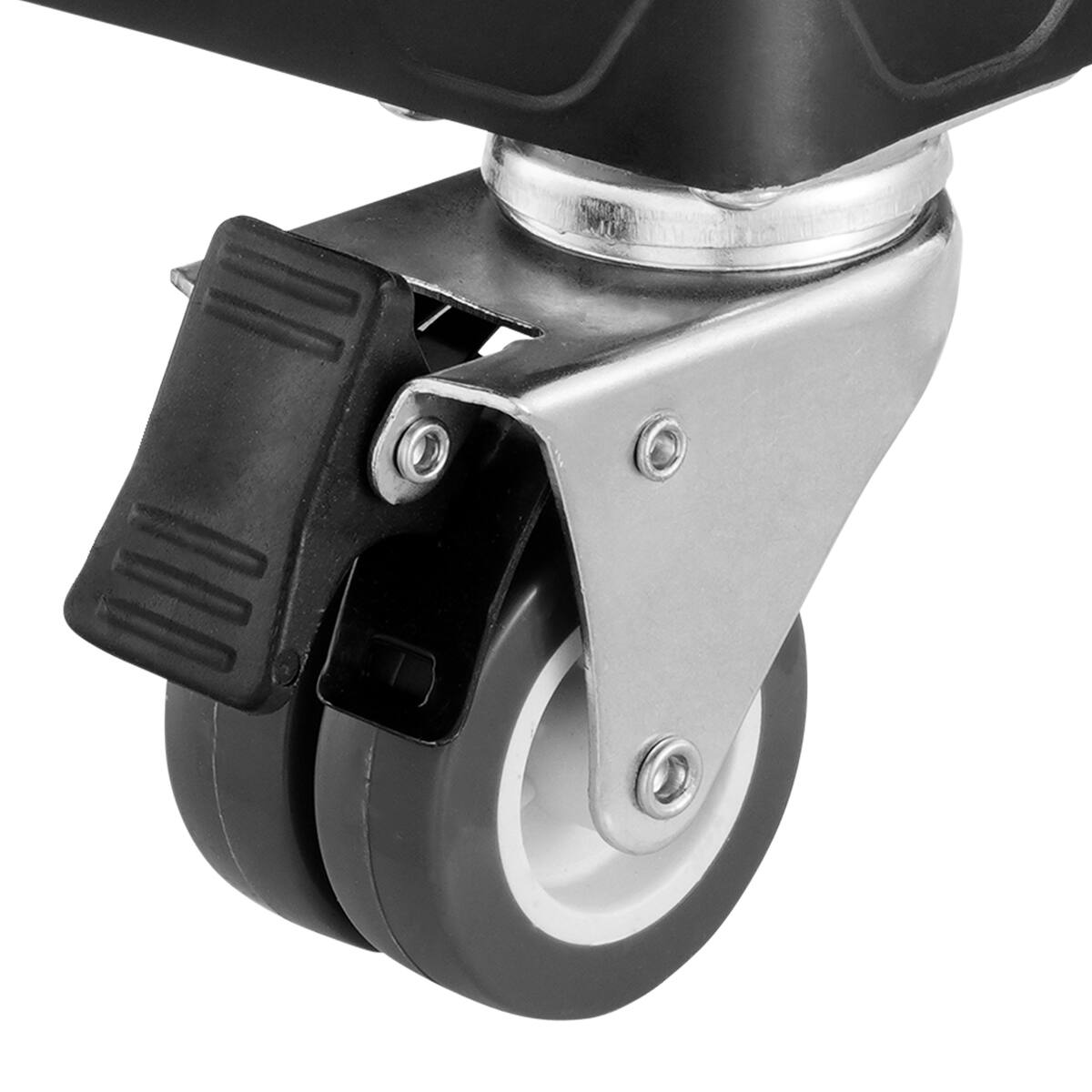 Alt View 6. Ropilly - Ropilly Adjustable Fridge Stand Steel Appliance Dolly with Locking Wheels for Washer Refrigerator - Black.