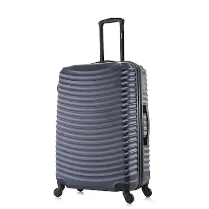 Front. DUKAP - Adly Lightweight Hardside Spinner Luggage 28" - BLUE.