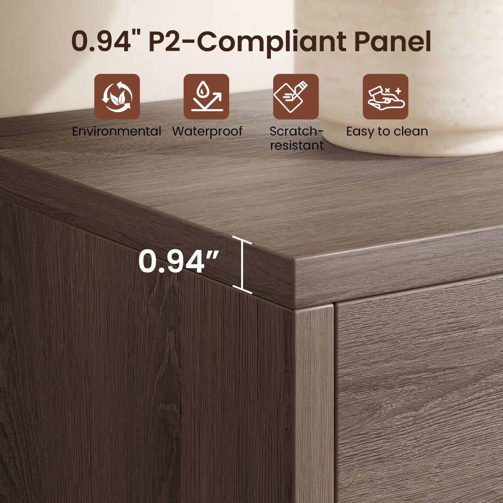 0.94" P2-Compliant Panel

Environmental
Waterproof
Scratch-resistant
Easy to clean

0.94"