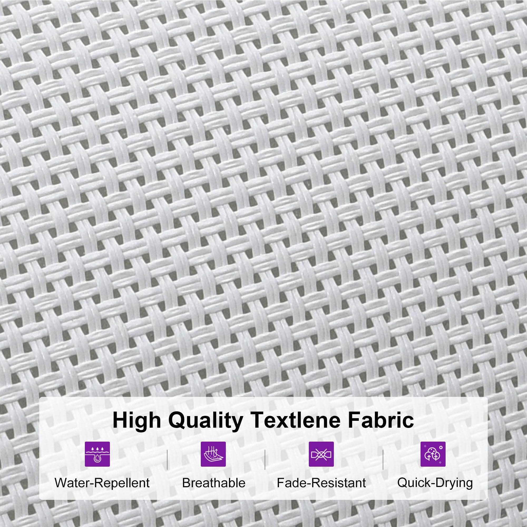 High Quality Textlene Fabric

- Water-Repellent
- Breathable
- Fade-Resistant
- Quick-Drying