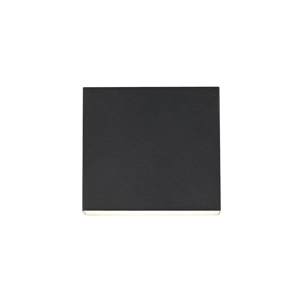 Alt View 1. Elegant Lighting - Creed 5.5 inch Outdoor Wall Sconce in Black - Black.