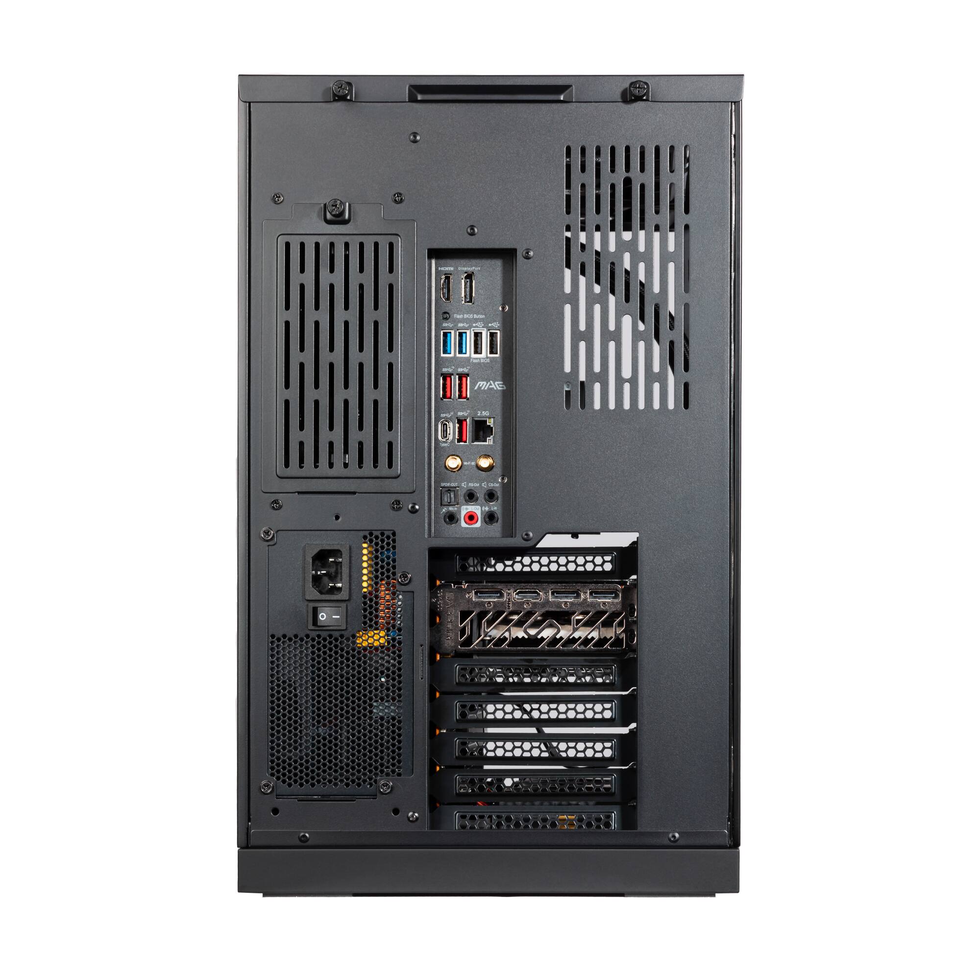 Alt View 7. Velztorm - Orix Custom Gaming Desktop PC (i9-12900K, 32GB, 2TB SSD, GeForce RTX 5080, WiFi 6E, Bluetooth 5.2, Win 11 Home) - Black.