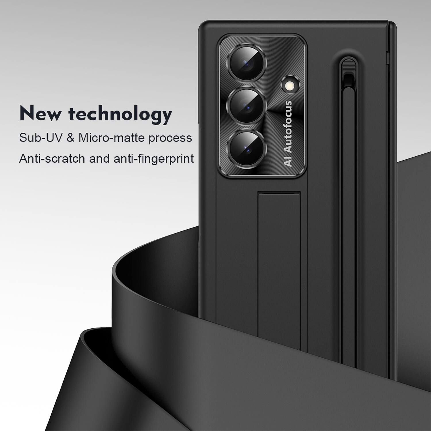 New technology  
Sub-UV & Micro-matte process  
Anti-scratch and anti-fingerprint  
AI Autofocus