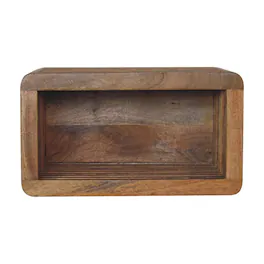 Artisan Furniture - Solid Wood Soba Wall Mounted Bedside, 1 Shelf - Brown