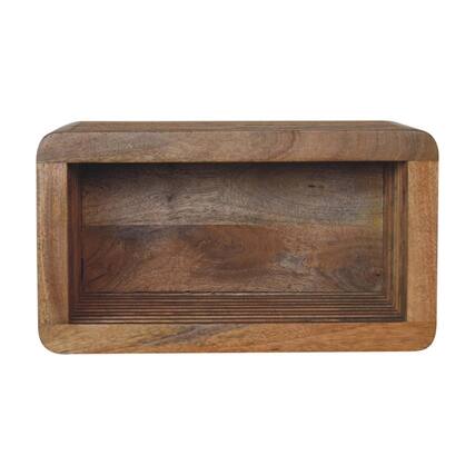 Front. Artisan Furniture - Artisan Furniture Solid Wood Soba Wall Mounted Bedside, 1 Shelf, Brown - Brown.