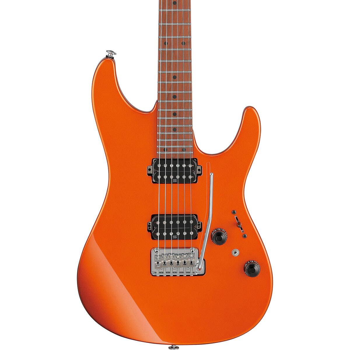 Alt View 3. Ibanez - Ibanez AZ Prestige Series AZ2402 Electric Guitar, Roadster Orange Metallic.