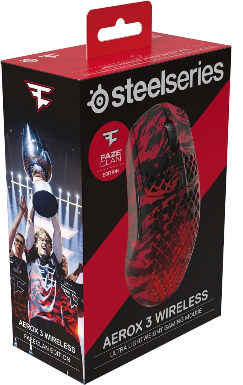 BMGNEACS HA EAGs VT Q- WHHENG EA VOST F steelseries F FAZE CLAN EDITION T F 3 WIRELESS GAMING MOUSE AEROX 3 AEROX FAZECLAN WIRELESS LIGHTWEIGHT EDITION ULTRA
