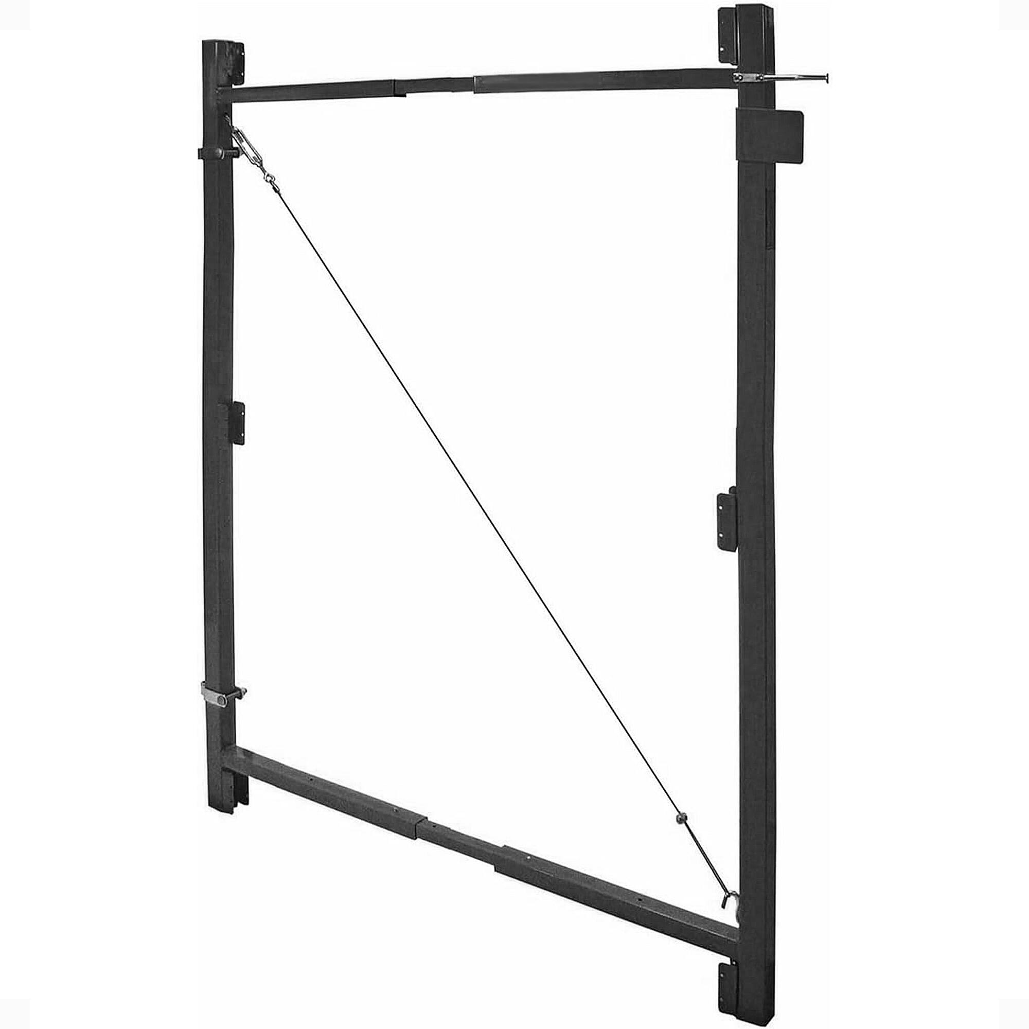 Alt View 8. Adjust-A-Gate - Adjust-A-Gate Steel Frame Gate Building Kit, 36"-60" Wide Opening Up To 7' High - Black.