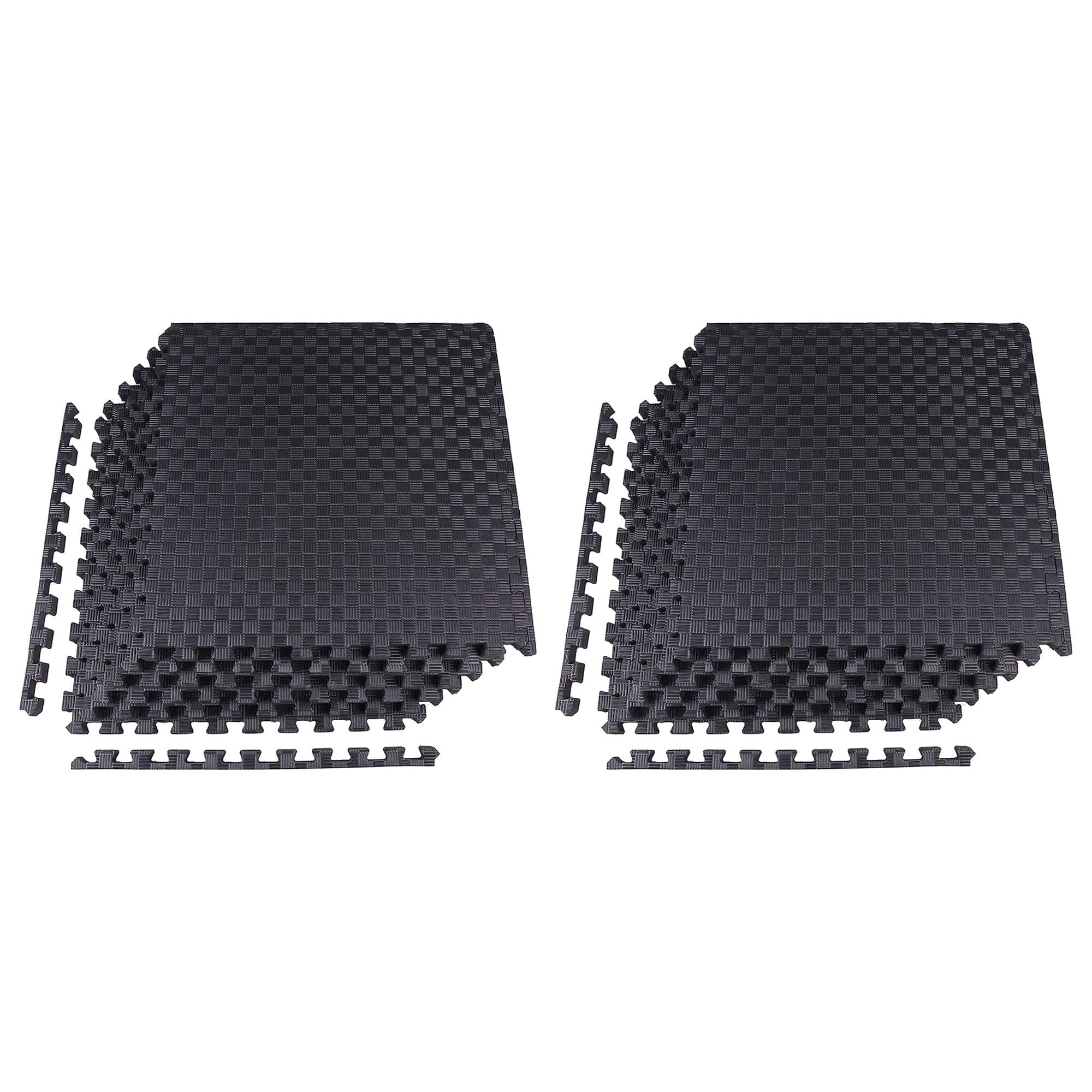 BalanceFrom Fitness - Foam Interlocking Exercise Floor Mat, 24 SqFt, 2 Pack - Black price history on PriceWatchPro