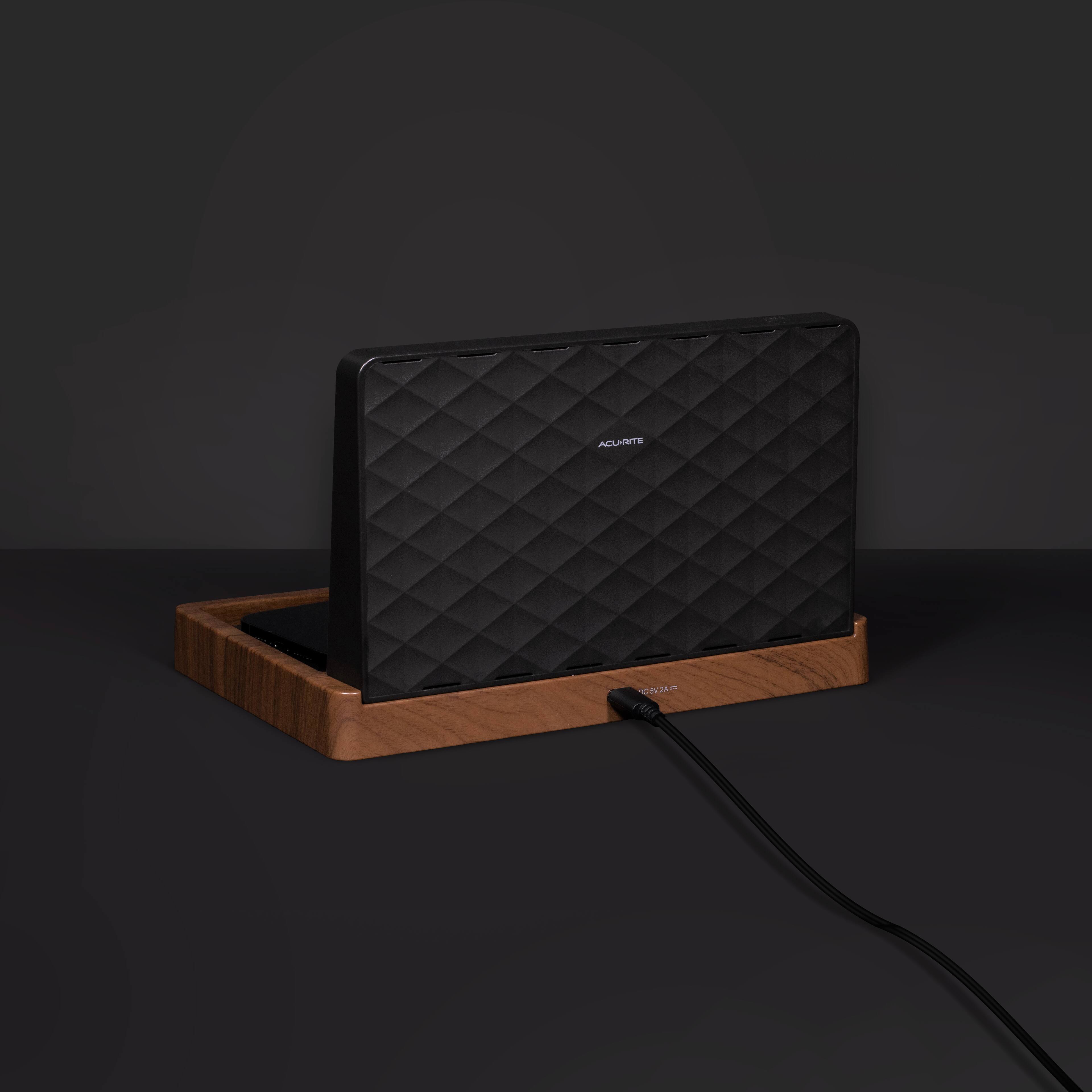 Alt View 13. AcuRite - Valet Weather Station - Black/Tan.